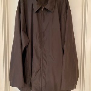 Synergy 4XLT Lightweight Rain Jacket Brown Big & Tall